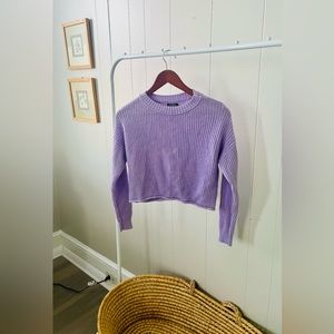 Light Purple Wild Fable Cropped Sweater